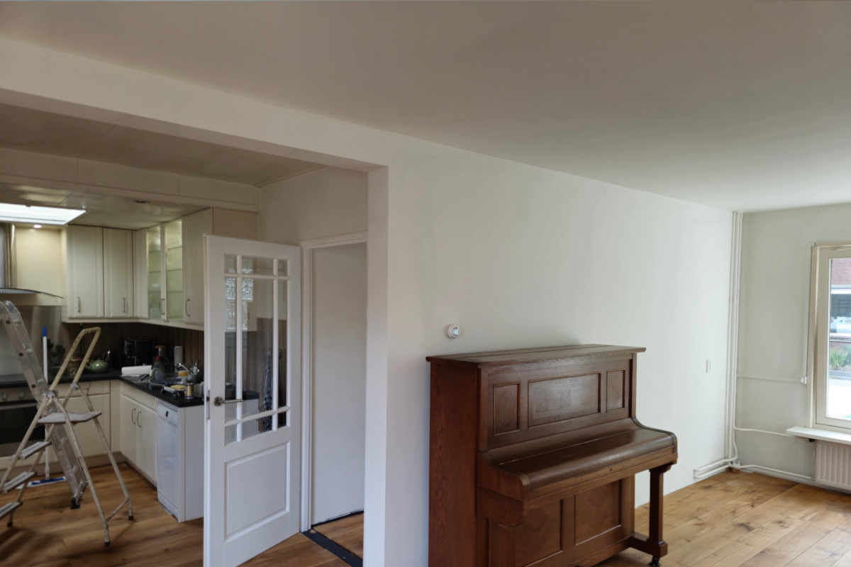 Wand gladmaken & spuitverven